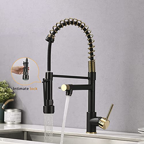 AIMADI Black Kitchen Faucet with Sprayer - buy Commercial Faucet Kitchen Black Matte