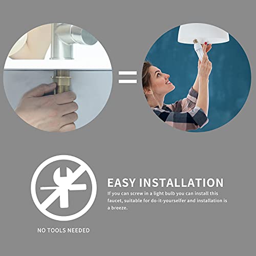 AIMADI Commercial Kitchen Sink Faucet,Modern Single Handle Stainless Steel Pull Down Kitchen Faucet with Sprayer,Brushed Nickel